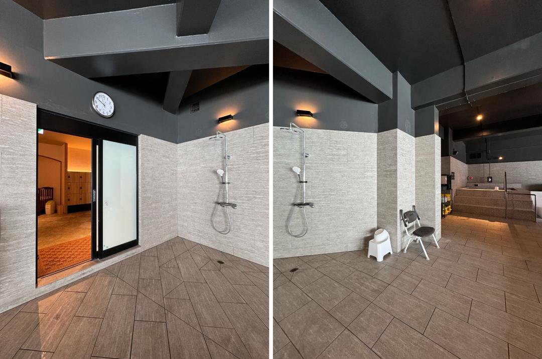 大浴場浴室出入口段差